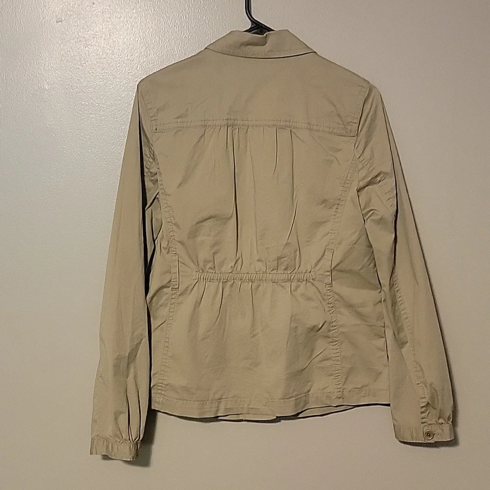 J. Crew Khaki Button Up Jacket Womens‎ 6